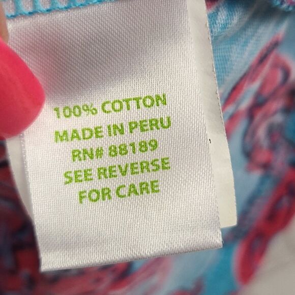 Lilly Pulitzer Wiley Ruffle Tube Top Rhode Island Reef XS/0 Strapless Knit Tee - Picture 6 of 12